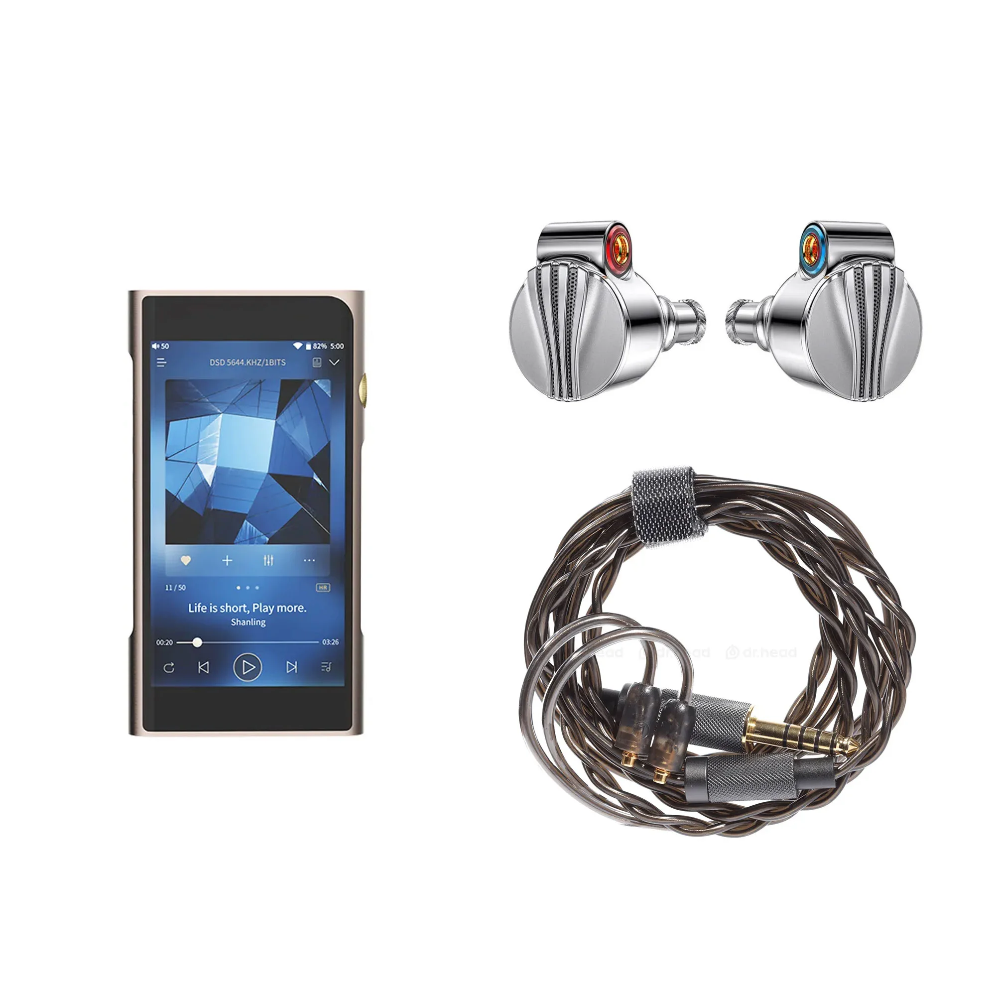 Shanling M6 Pro 21 Titanium + Fiio FD5 Silver + Hidizs 4.4mm - MMCX от  Dr.Head