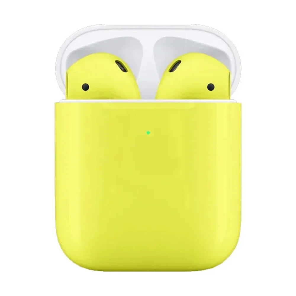 Купить беспроводные наушники Apple AirPods 2 Yellow Gloss по цене от 15990  руб., характеристики, фото, доставка