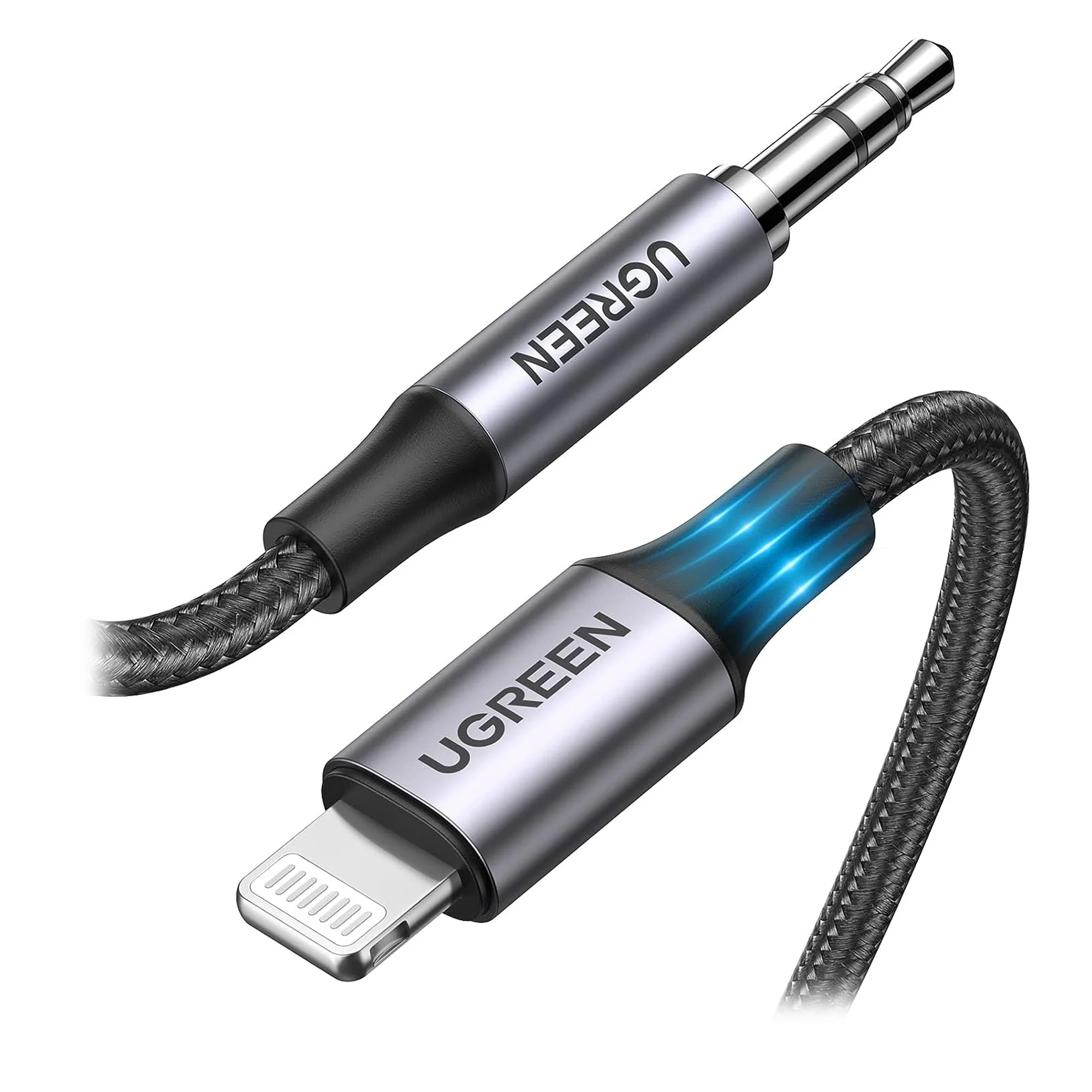 Ugreen US315 Lightning - 3.5mm Aux 1m Black 70509