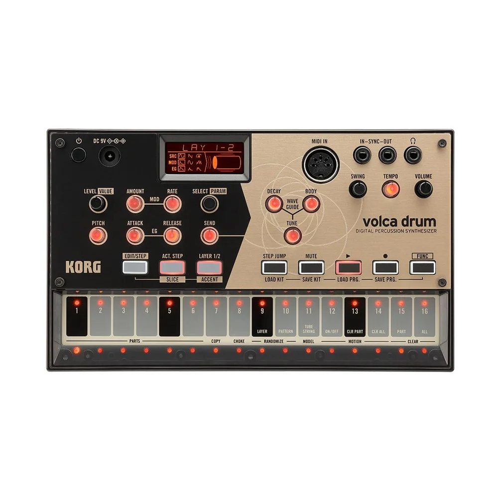 Купить синтезатор Korg Volca Drum по цене от 17800 руб., характеристики,  фото, доставка