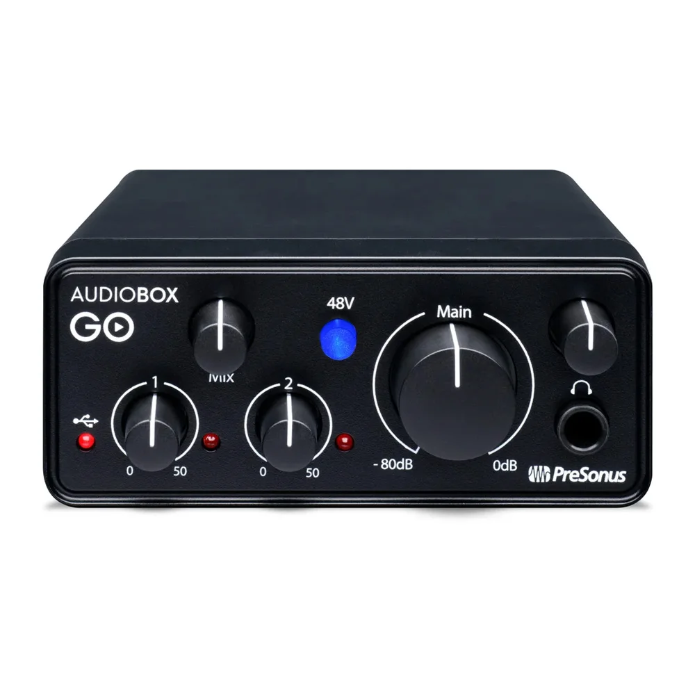 Купить аудиоинтерфейс PreSonus AudioBox GO по цене от 10290 руб.,  характеристики, фото, доставка