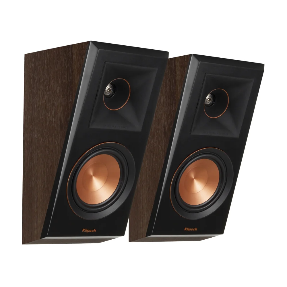 Купить полочную акустику Klipsch RP-500SA Walnut по цене от 69990 руб.,  характеристики, фото, доставка