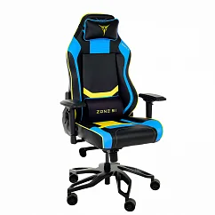 Кресло компьютерное игровое zone 51 cyberpunk yellow blue