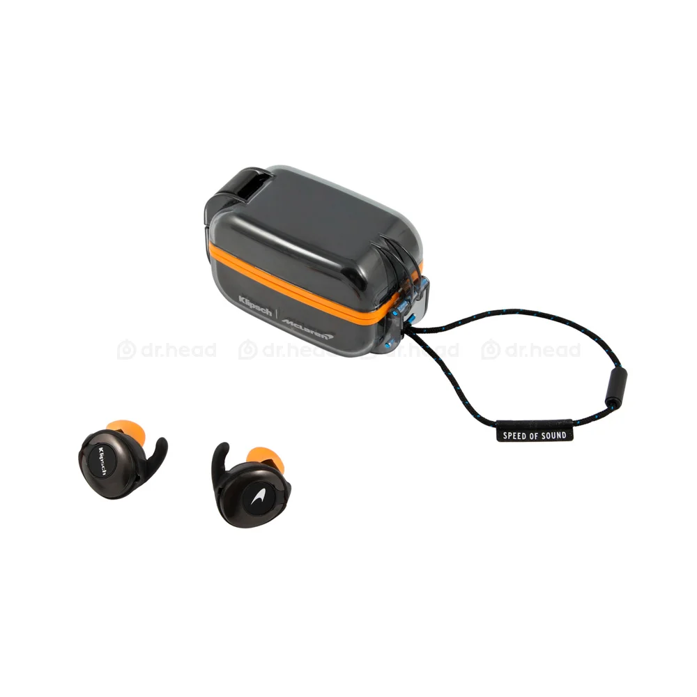 Наушники Klipsch T5 II True Wireless Sport McLaren Edition купить в Москве,  цена 18490 руб. в интернет-магазине Dr.Head