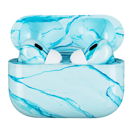 Беспроводные наушники Apple AirPods Pro (2nd generation) with MagSafe Light Blue Marble Gloss - рис.0