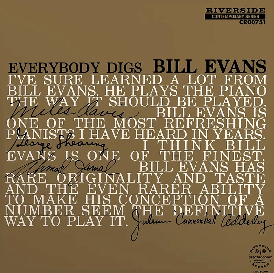 Пластинка Bill Evans - Everybody Digs Bill Evans (Mono Mix) RSD2024 LP - рис.0