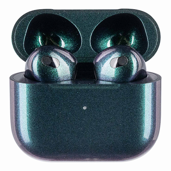 Беспроводные наушники Apple AirPods 3rd Illusion Twilight Green Blue Total Gloss - рис.0