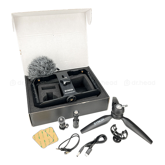 Микрофон-накамерный Synco Vlogger Kit 1 набор для влогеров, микрофон, кабель для телефона/камеры, ветрозащита, шокмаунт (SN 66761815339002138608)_Уценка - рис.0